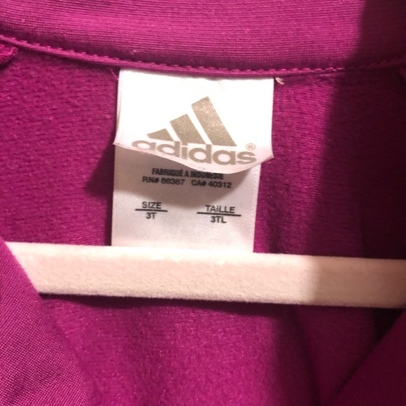 Girls ADIDAS Zip Up Track Jacket - Picture 7 of 7